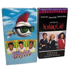 Major League and Working Girl VHS Bundle